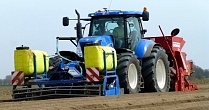 Трактор New Holland T7050 и Grimme GL 420 Exacta Combi planter - посадка картошки